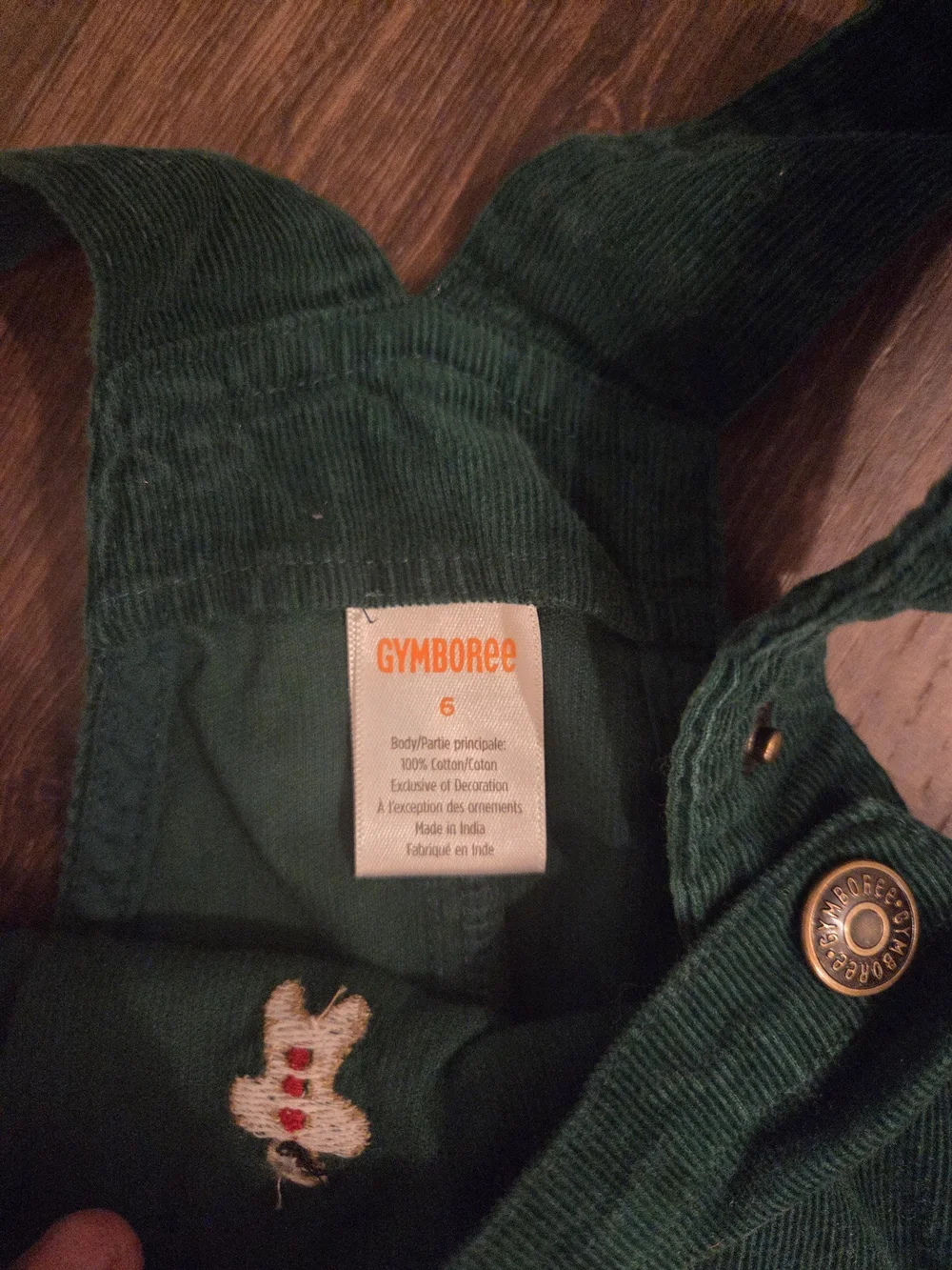 Gymboree Gingerbread Corduroy Skirtall Christmas Cabin Dress